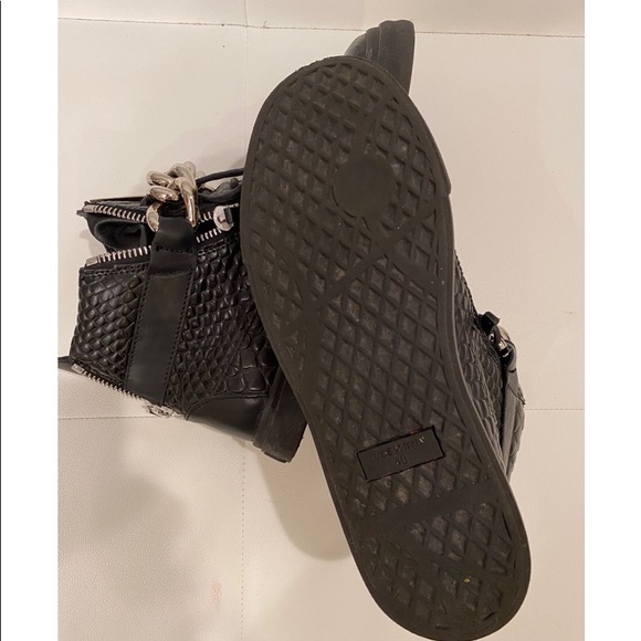 GIUSEPPE ZANOTTI Croc Effect Sneakers Sz40 - Picture 6 of 6